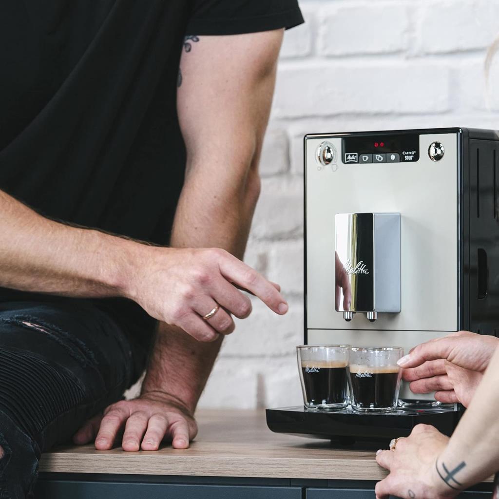 Melitta Caffeo Solo E950-877 Kumlu Gri Tam Otomatik Espresso Makinesi Teşhir