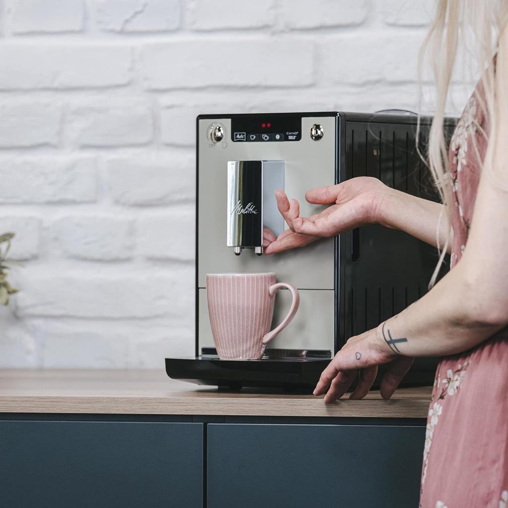 Melitta Caffeo Solo E950-877 Kumlu Gri Tam Otomatik Espresso Makinesi Teşhir