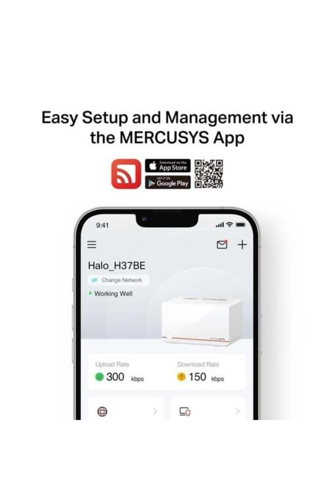 Mercusys Halo H37BE 6500 Mbps 2'li Router