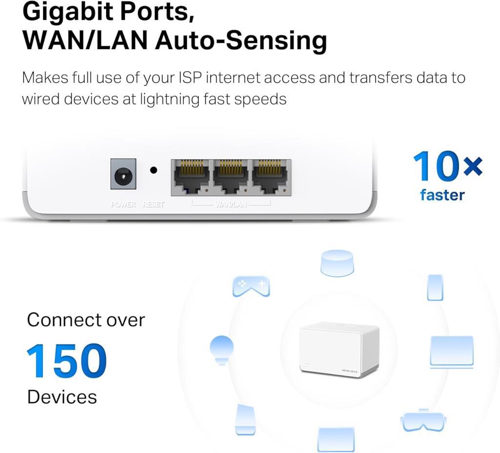 Mercusys Halo H80X 3000 Mbps 2'li Router - Teşhir