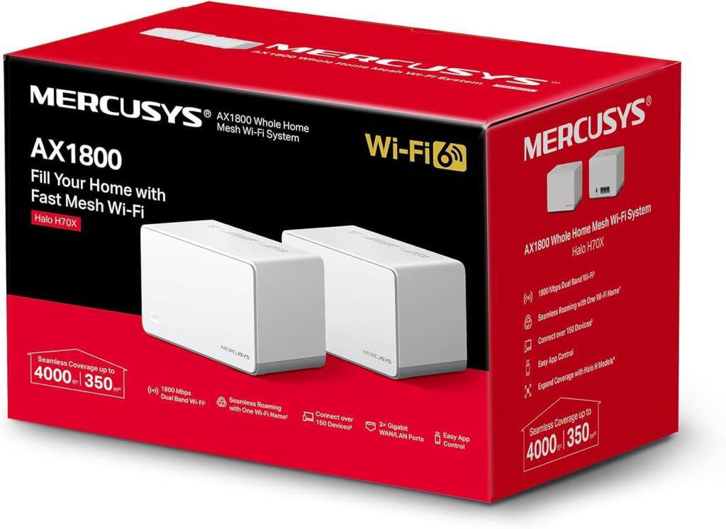 Mercusys Halo H80X 3000 Mbps 2'li Router - Teşhir