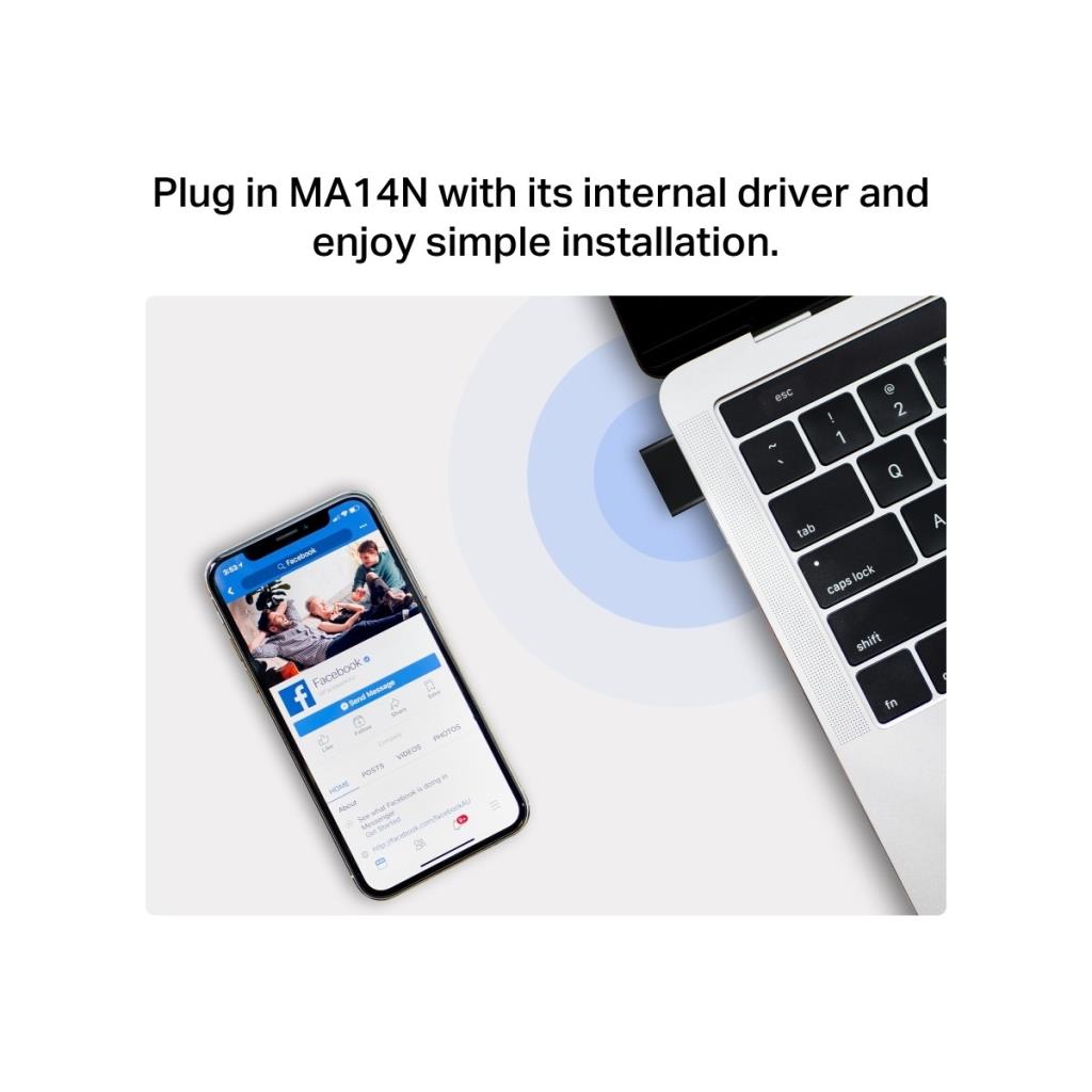 Mercusys MA14N 300 Mbps Kablosuz Ağ Adaptörü