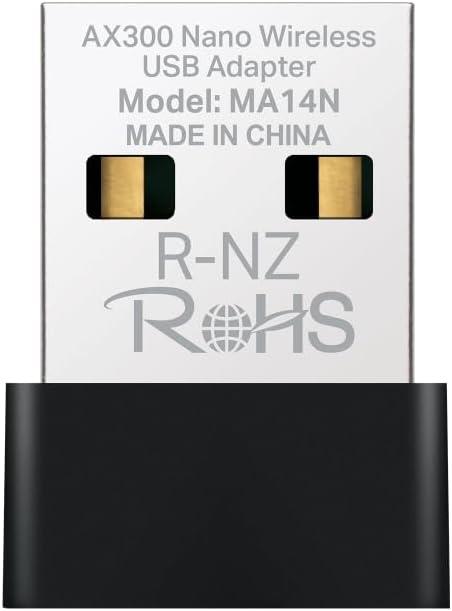 Mercusys MA14N | AX300 Mbps Nano USB Wi‑Fi 6 Adaptör | Kolay Kurulum | Windows & Linux Uyumlu | Tak‑Çalıştır Outlet