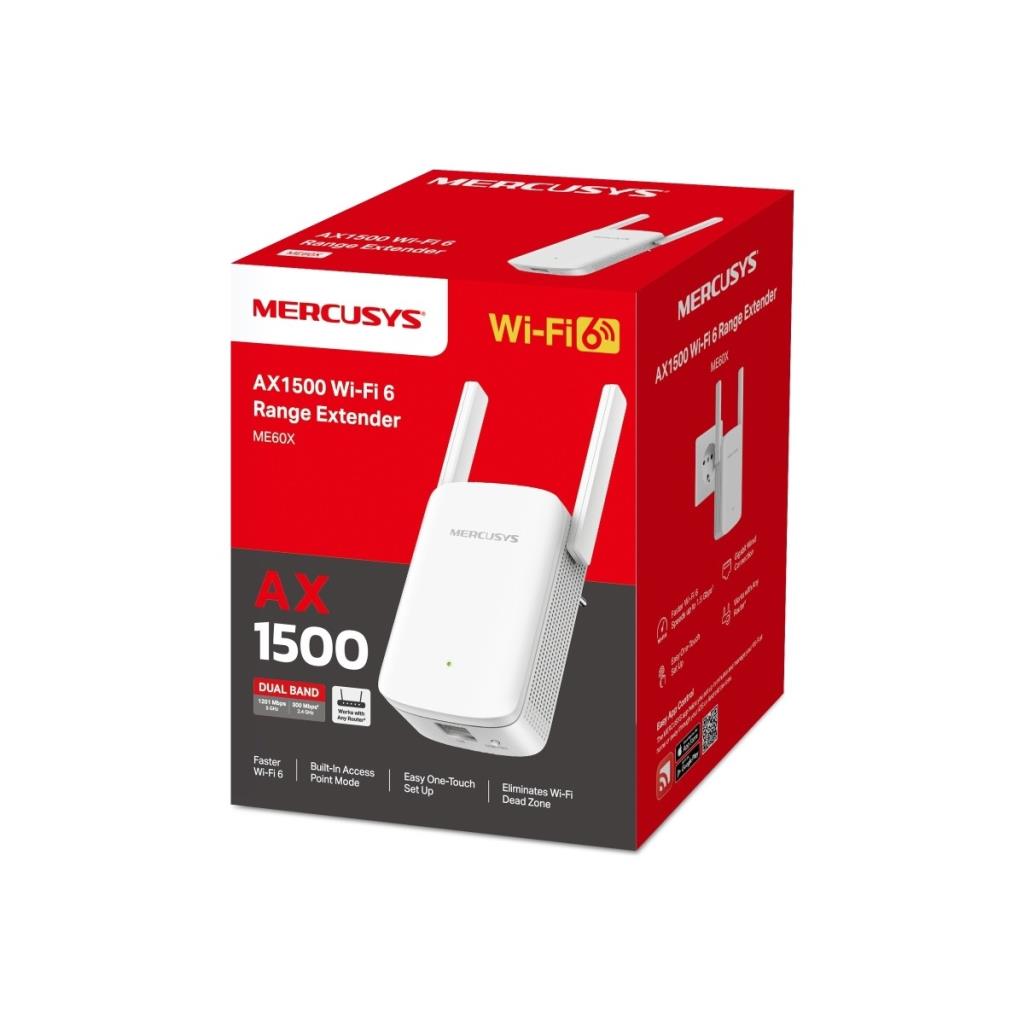 Mercusys ME60X 1500 Mbps WiFi Güçlendirici