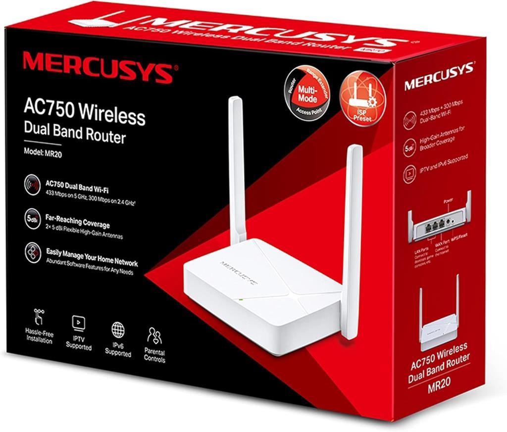 Mercusys MR20 750 Mbps Router Teşhir