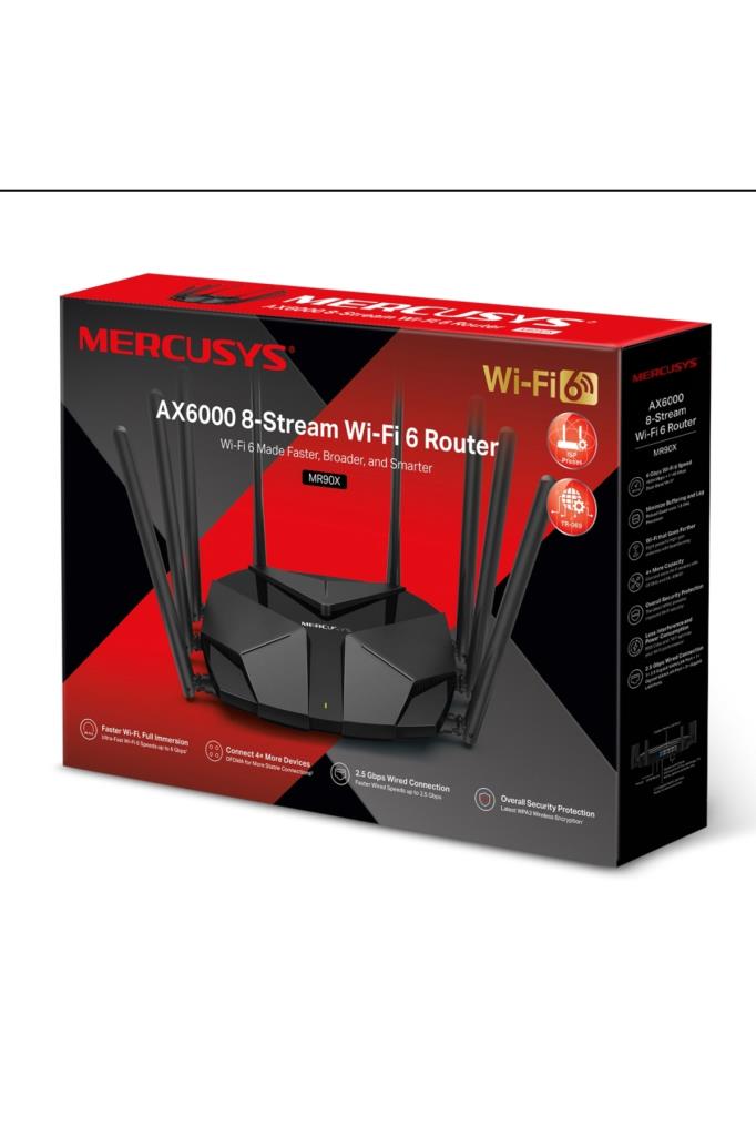 Mercusys MR90X AX6000 4 Port 6000 Mbps Router