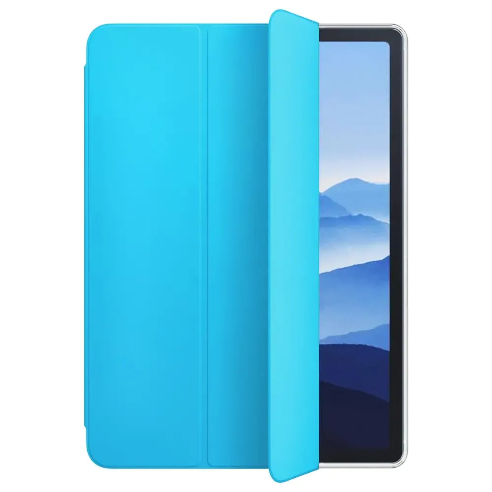 Microsonic Apple iPad Air 5.Nesil 2022 Kılıf (A2588-A2589-A2591) Slim Translucent Back Smart Cover Mavi - OUTLET
