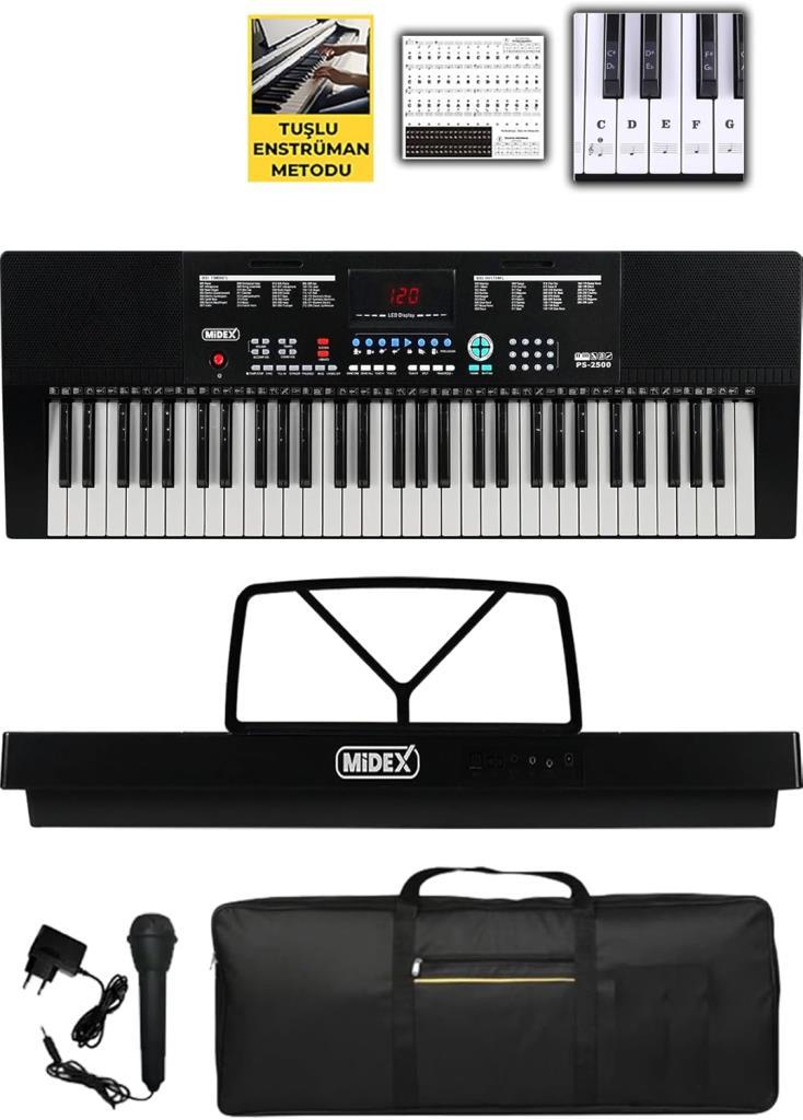 Midex PS-2500 Led Ekran 61 Tuşlu Org Outlet