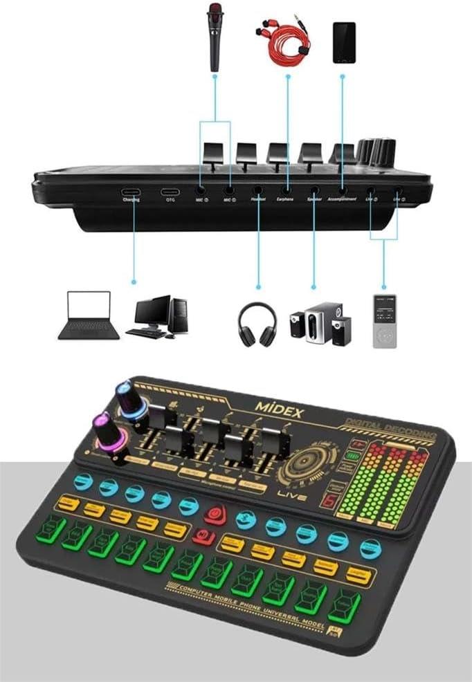 Midex SK500-V11 Stüdyo Canlı Yayın Podcast Mikseri