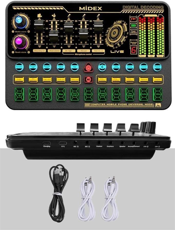 Midex SK500-V11 Stüdyo Canlı Yayın Podcast Mikseri