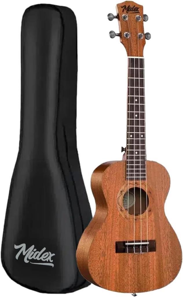 Midex TN-26M Set Maun Tenör Ukulele (Softcase Capo Metod Nota Sticker Askı Pena) - Outlet
