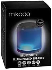 Mikado MD-21BT 3 W 300 mAh TF Card Destekli Işıklı Beyaz Bluetooth Hoparlör Teşhir