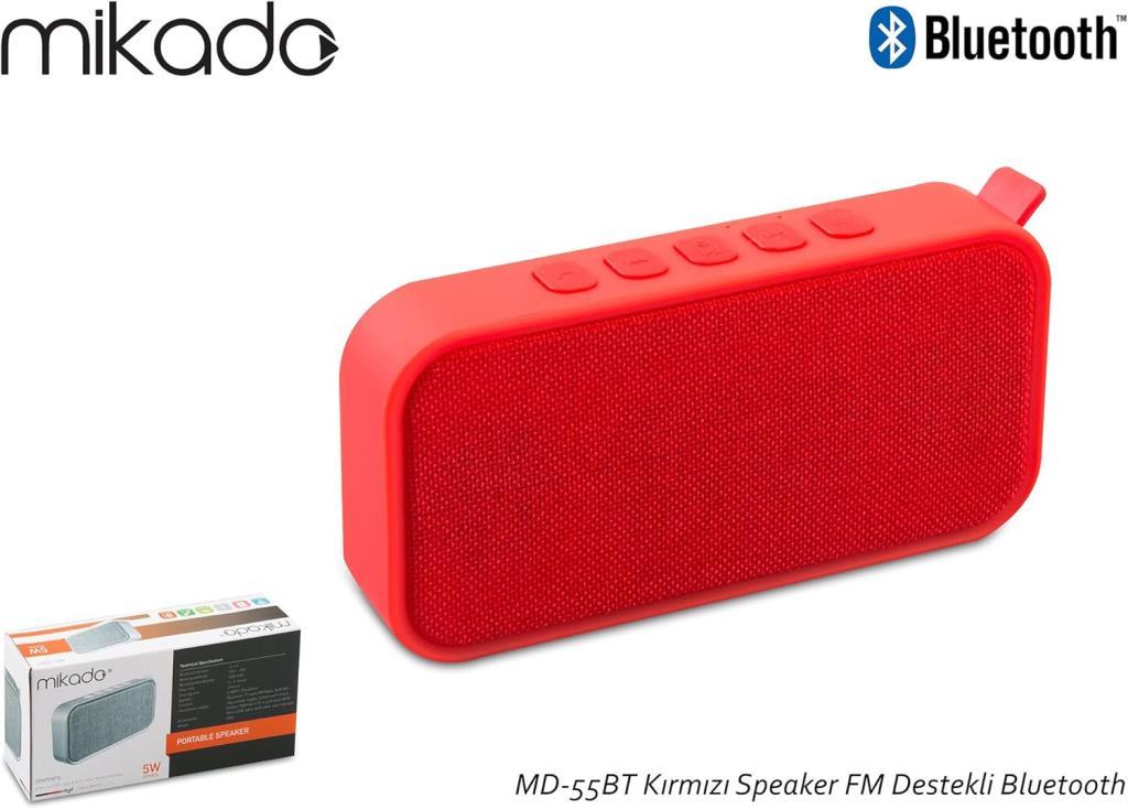 Mikado MD-55BT 5 W FM Destekli Bluetooth Hoparlör Outlet