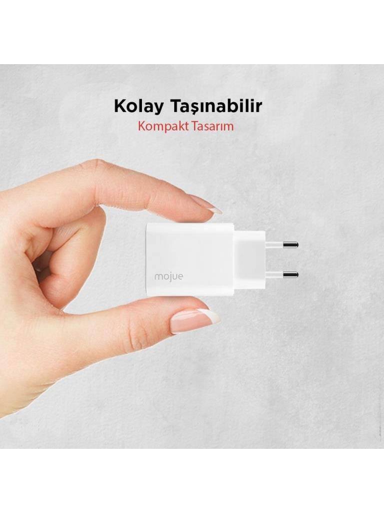 355 tl***********************Mojue MS12 30 W PD Seyahat Hızlı Type-C Şarj Adaptörü Teşhir