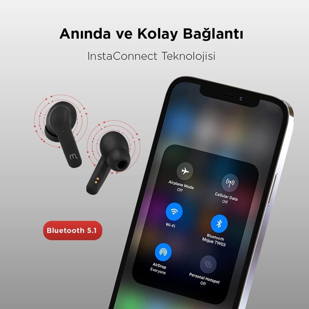 Mojue Tw03 TWS Kulak İçi Bluetooth Kulaklık Outlet