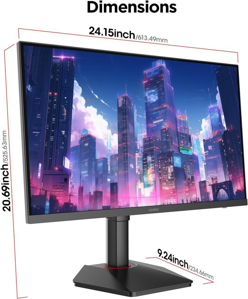 Koorui G2722P 27" 1 ms 2K Pivot IPS 200 Hz Oyuncu Monitörü Teşhir