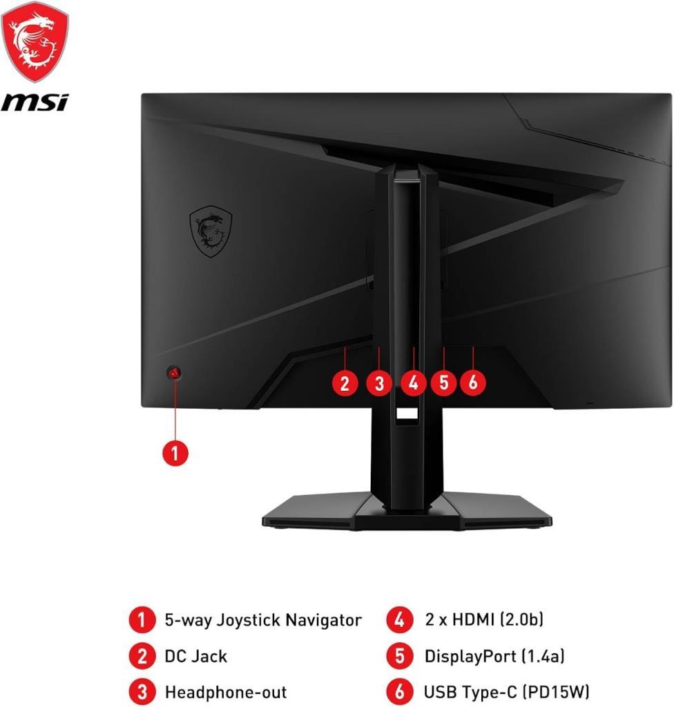 MSI G274QPF E2 27" 1 ms 2K Pivot IPS 180 Hz Oyuncu Monitörü