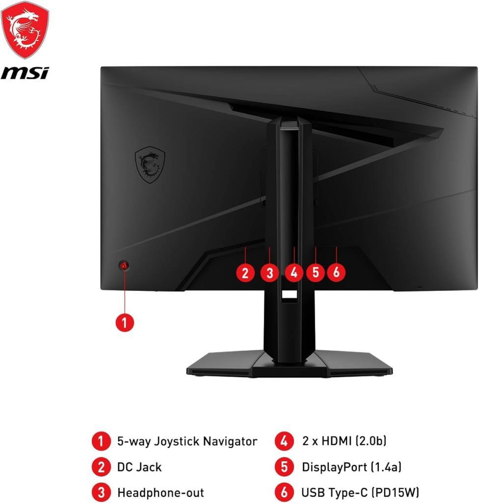 MSI G274QPF E2 27" 1 ms 2K Pivot IPS 180 Hz Oyuncu Monitörü Outlet