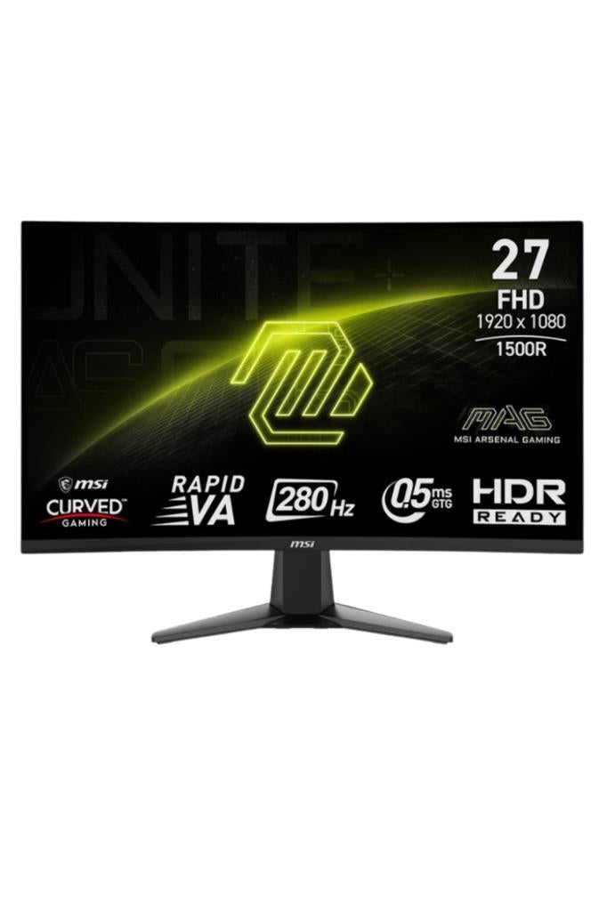 MSI MAG 276CXF 27" 0.5 ms Full HD Curved 280 Hz Oyuncu Monitörü Teşhir