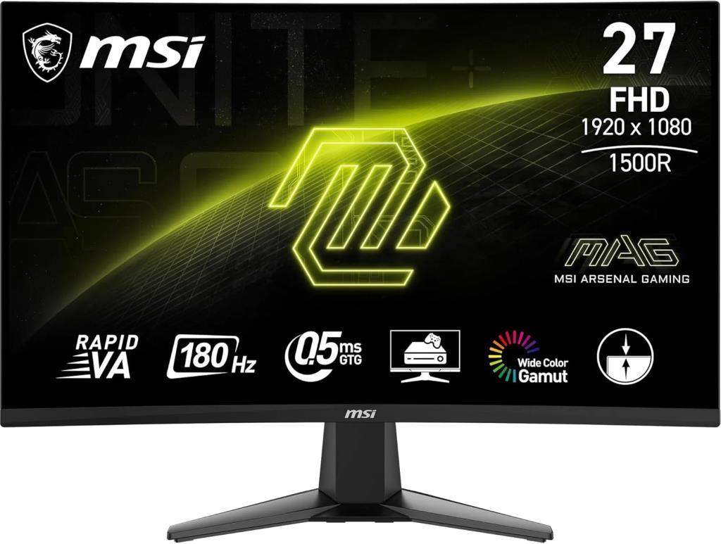 MSI MAG 27C6F 27" 0.5 ms Full HD Curved 180 Hz Oyuncu Monitörü Outlet