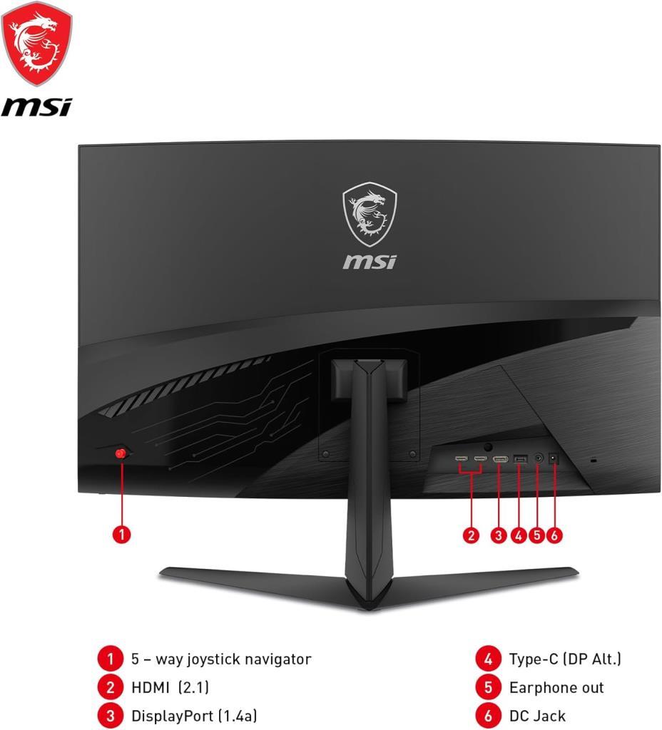 MSI G321CU 31.5" 1 ms 4K Curved 144 Hz Oyuncu Monitörü - Teşhir