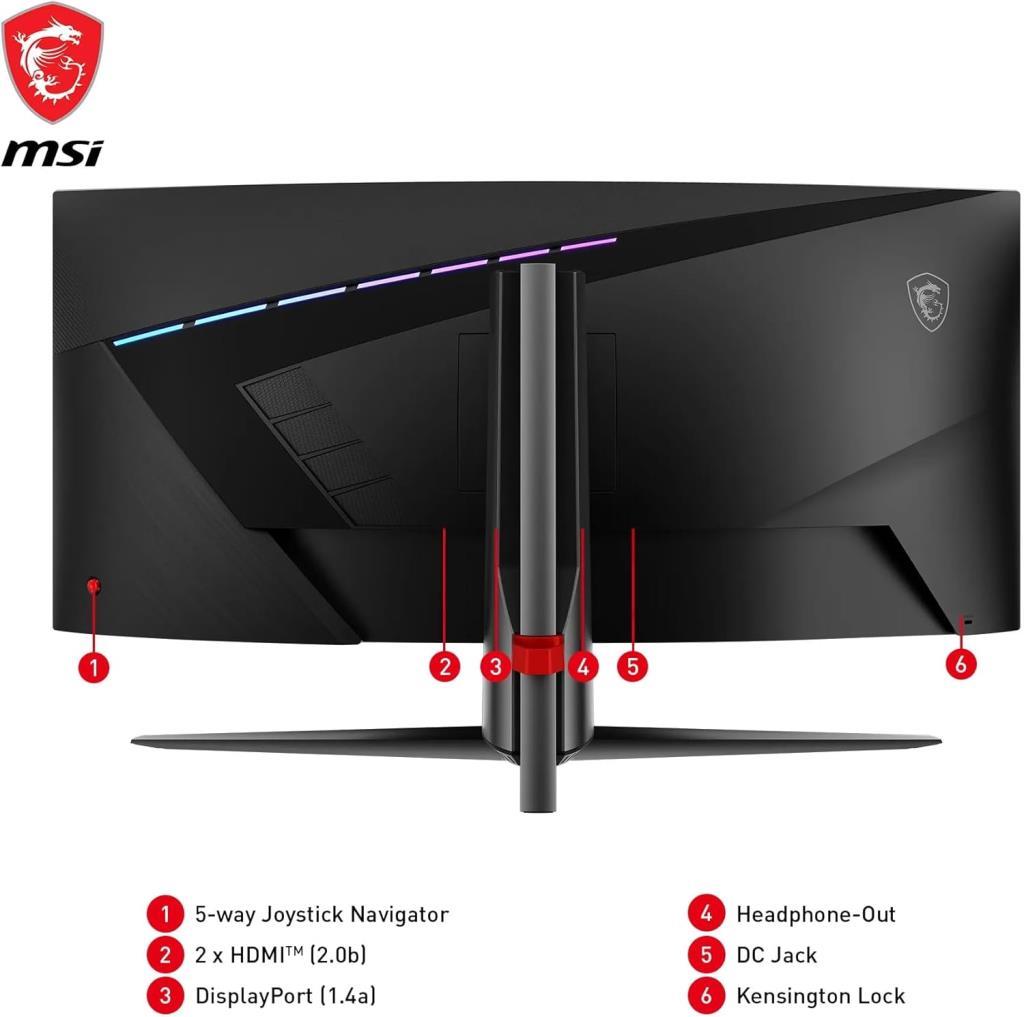 MSI MAG 345CQR 34" 1 ms WQHD Curved 180 Hz Oyuncu Monitörü Outlet