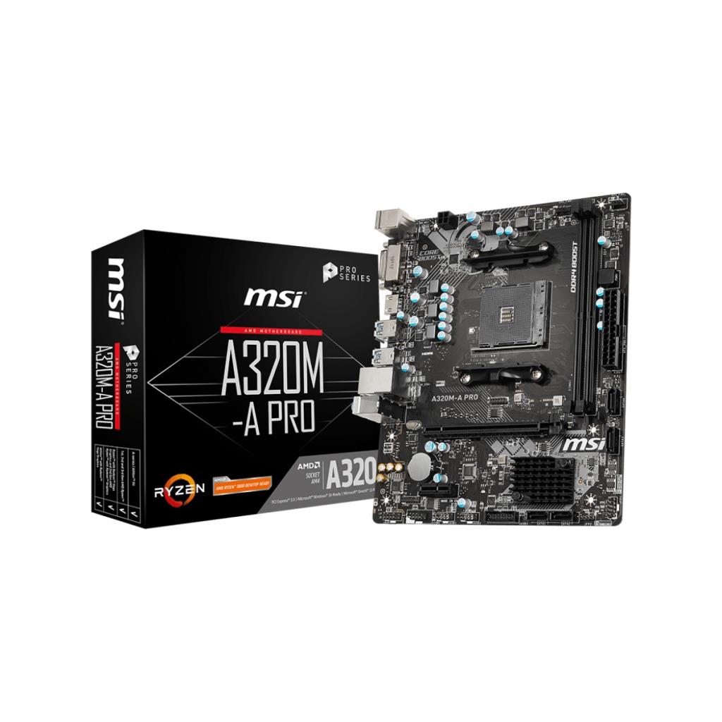 MSI A320M-A Pro AMD AM4 DDR4 Micro ATX Anakart - Outlet