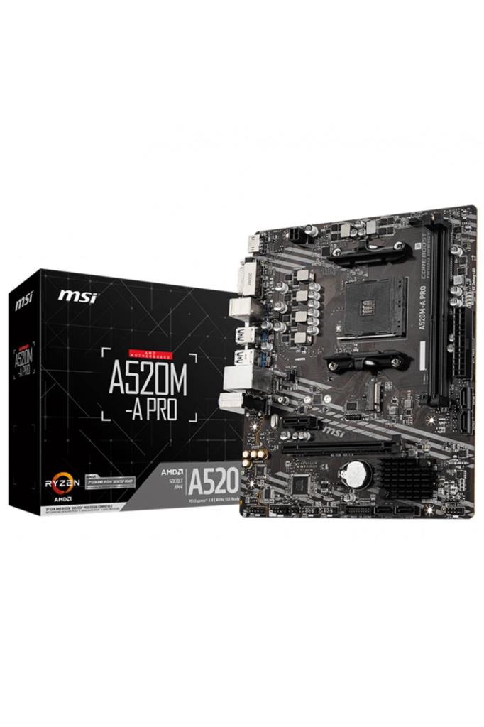MSI A520M-A Pro AMD AM4 DDR4 Micro ATX Anakart Outlet
