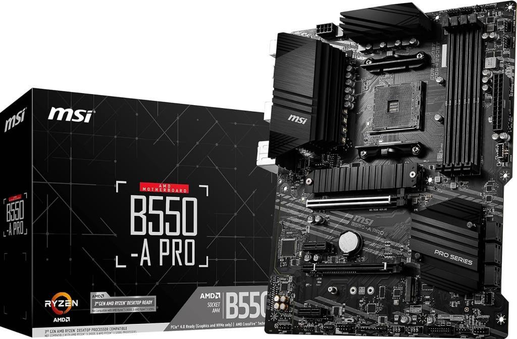 MSI B550-A Pro AM4 DDR4 Bellek 4400(OC) HDMI DP M.2 USB3.2 ATX Teşhir