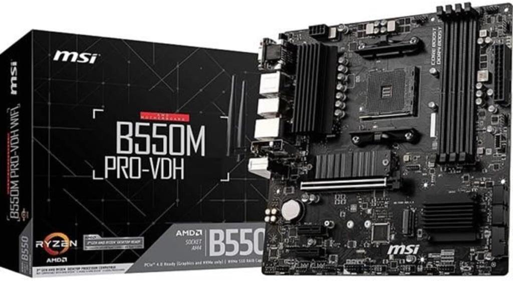 MSI B550M PRO-VDH AMD AM4 DDR4 Micro ATX Anakart - OUTLET