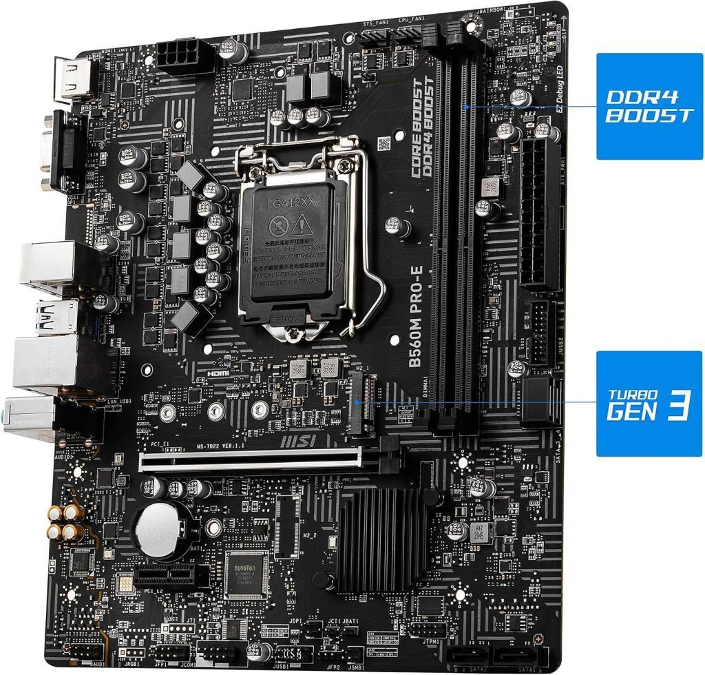 MSI B560M PRO-E Intel LGA1200 DDR4 mATX Anakart - OUTLET