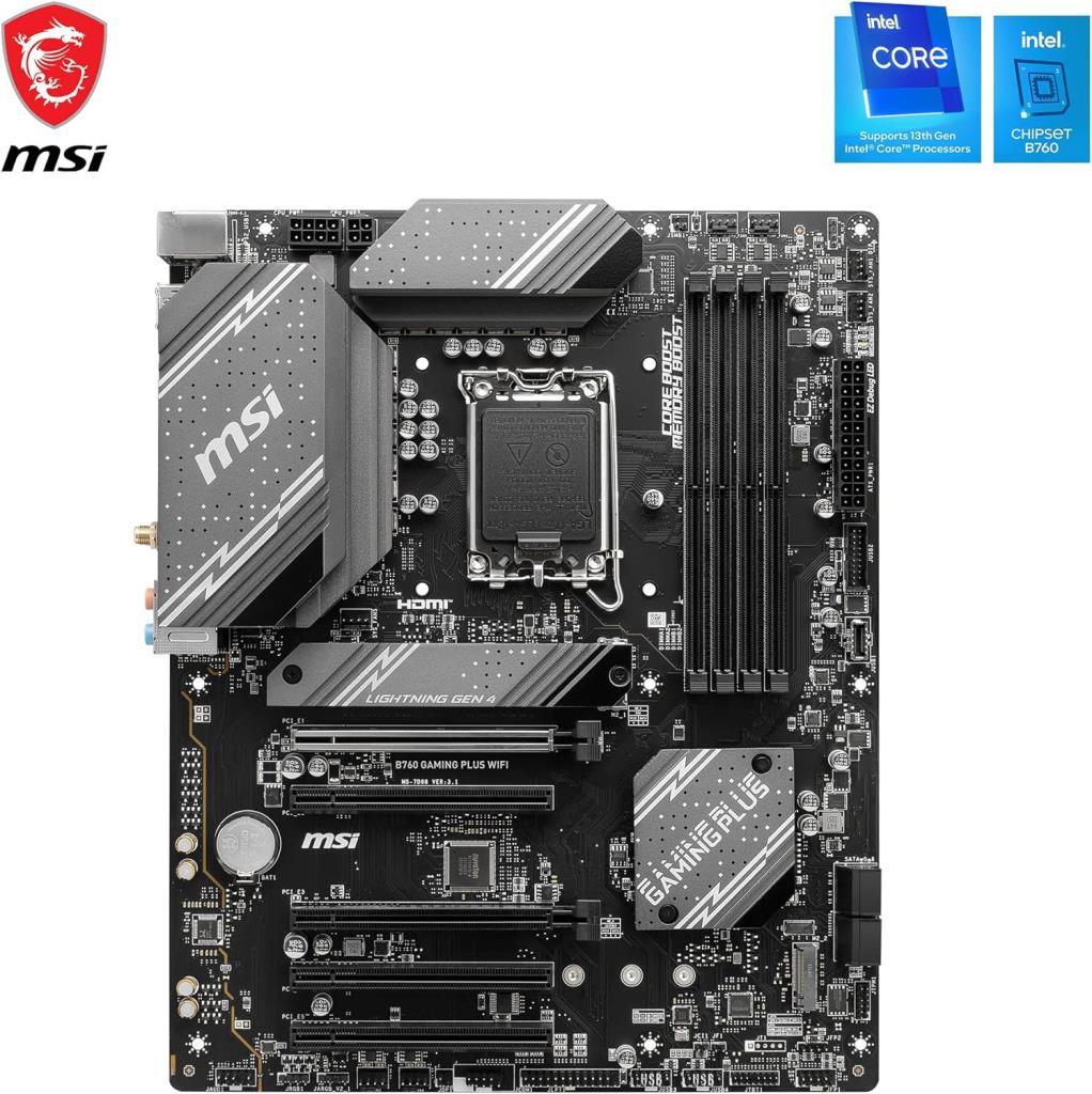 MSI B760 Gaming Plus Wi-Fi Intel LGA1700 DDR5 Micro ATX Anakart - TEŞHİR