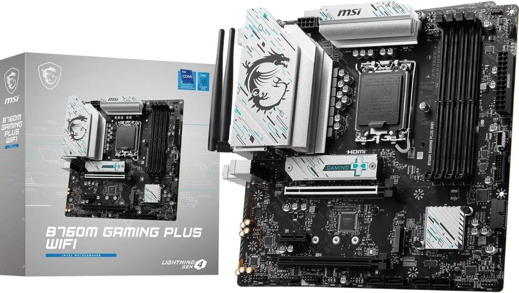 MSI B760M Gaming Plus Wi-Fi Intel LGA1700 DDR5 Micro ATX Anakart
