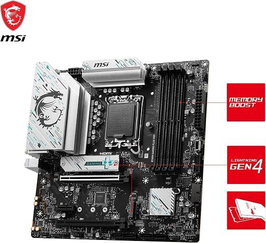 MSI B760M Gaming Plus Wi-Fi Intel LGA1700 DDR5 Micro ATX Anakart - OUTLET
