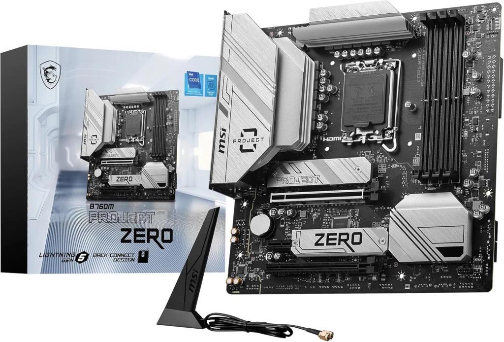 MSI B760M Project Zero Wi-Fi Intel LGA1700 DDR5 Micro ATX Anakart / TEŞHİR