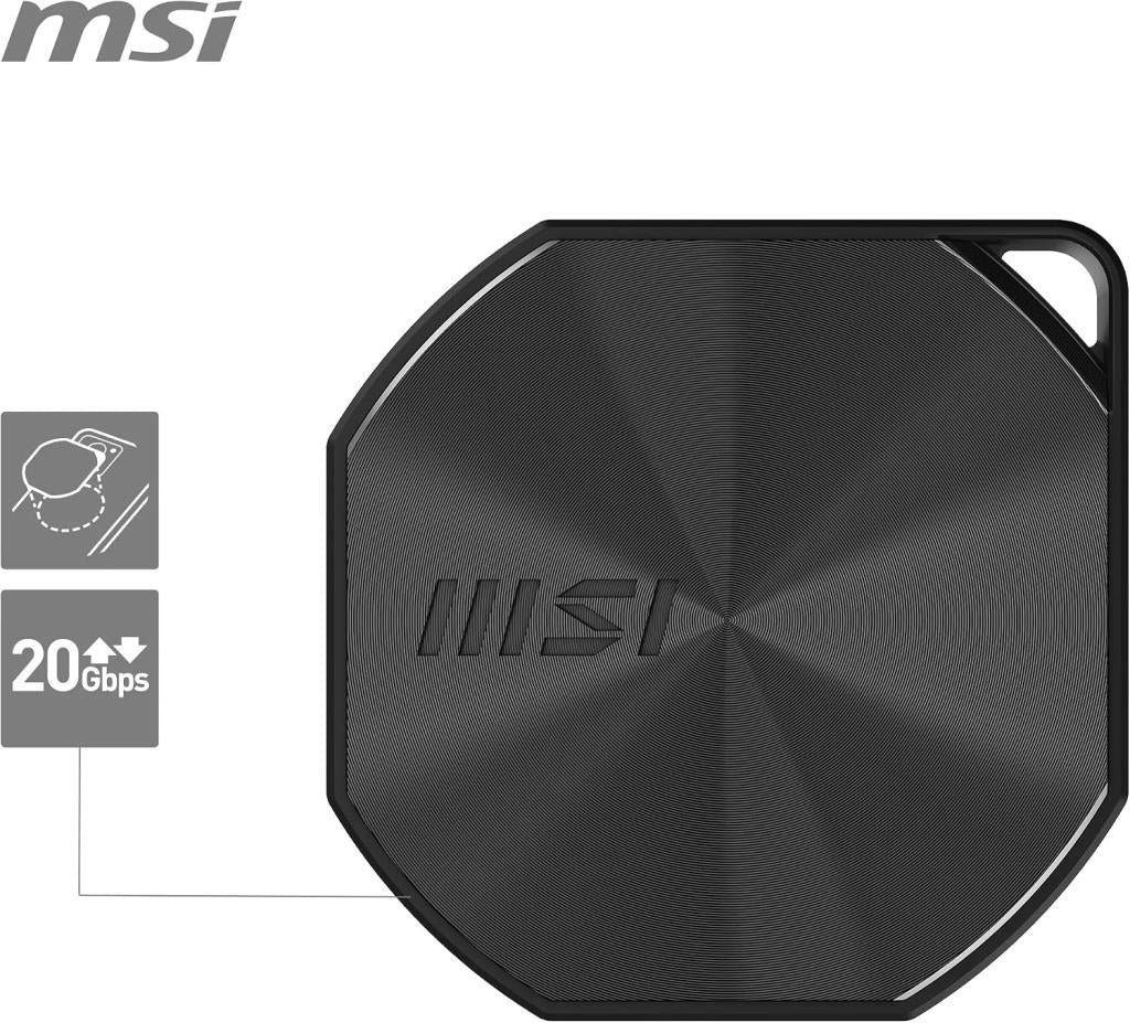 MSI DATAMAG 20Gbps USB 3.2 2 TB Taşınabilir SSD - OUTLET