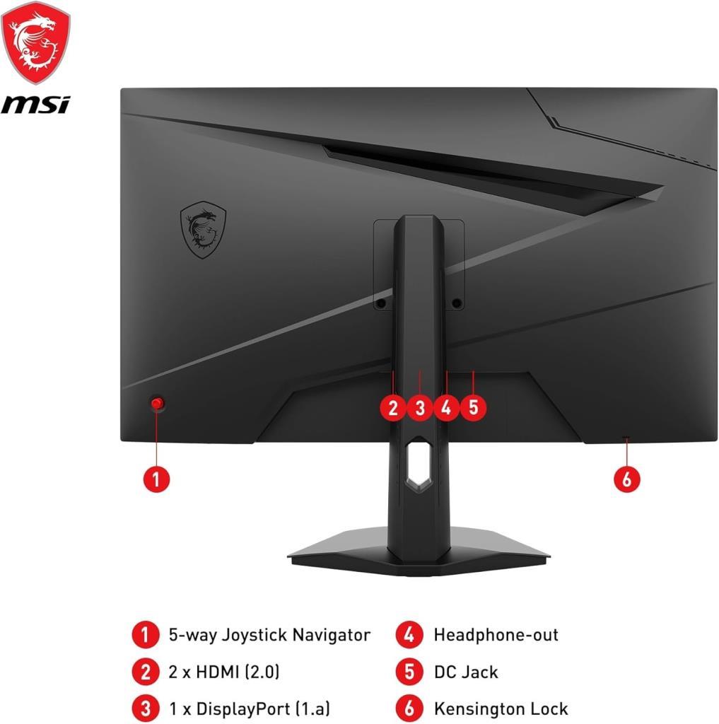 MSI G274F 27" 1 ms Full HD IPS 180 Hz Oyuncu Monitörü Outlet