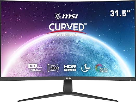 MSI G321CU 31.5" 1 ms 4K Curved 144 Hz Oyuncu Monitörü - OUTLET