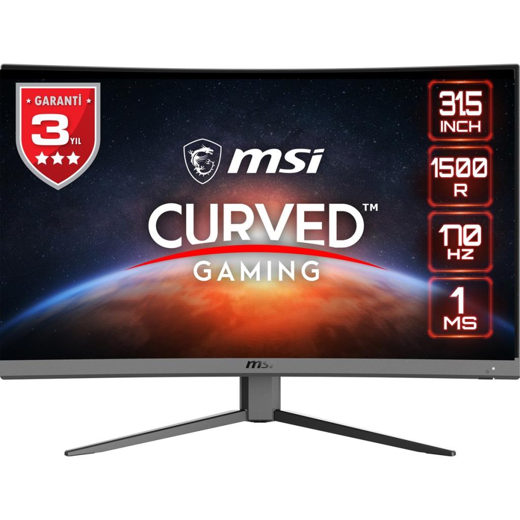 MSI Optix G32CQ4 E2 31.5" 1 ms 2K Curved 170 Hz Oyuncu Monitörü Outlet