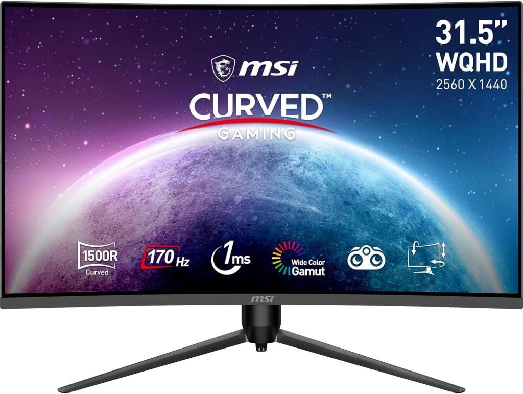 MSI G32CQ5P 31.5" 1 ms 2K Curved 170 Hz Oyuncu Monitörü Outlet