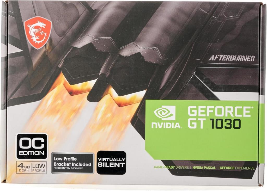 MSI GT 1030 4GHD4 LP OC 64 Bit DDR4 4 GB Ekran Kartı Outlet