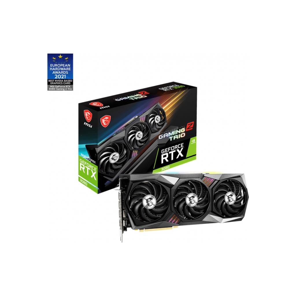 MSI RTX 3080 Gaming Z Trio 10G LHR 320 Bit GDDR6X 10 GB Ekran Kartı Teşhir