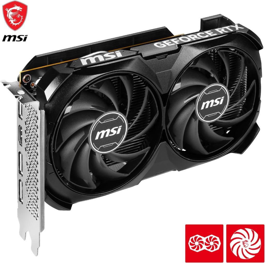 MSI RTX 4060 Ventus 2X Black 8G OC 128 Bit GDDR6 8 GB Ekran Kartı Outlet