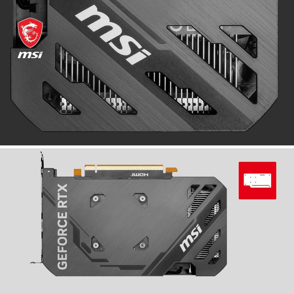MSI RTX 4060 Ventus 2X Black 8G OC 128 Bit GDDR6 8 GB Ekran Kartı Outlet