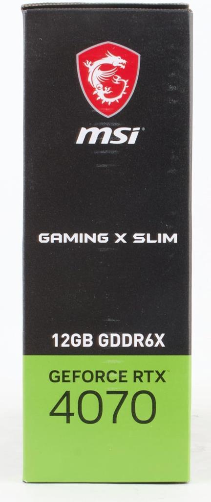 MSI RTX 4070 Gaming X Slim 12G 192 Bit GDDR6X 12 GB Graphics Card 