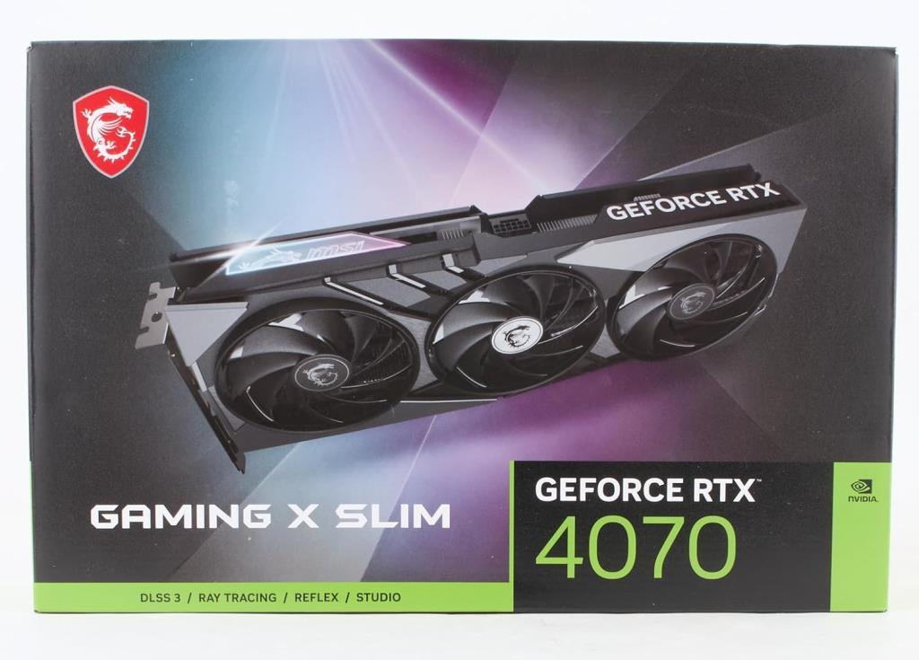 MSI RTX 4070 Gaming X Slim 12G 192 Bit GDDR6X 12 GB Graphics Card 