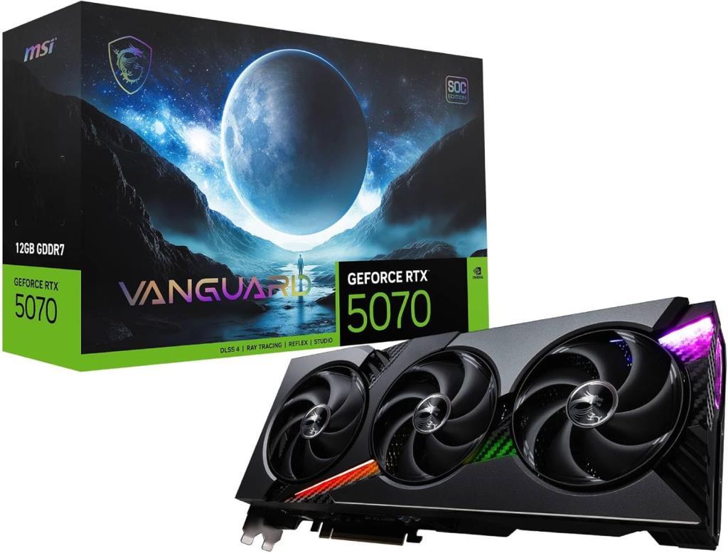 MSI RTX 5070 12G Vanguard SOC G5070-12VGS 192 Bit GDDR7 12 GB Ekran Kartı Teşhir