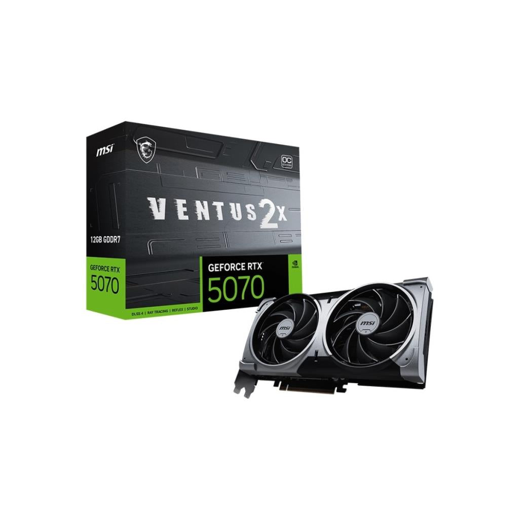 MSI RTX 5070 12G Ventus 2X OC G5070-12V2C 192 Bit GDDR7 12 GB Ekran Kartı