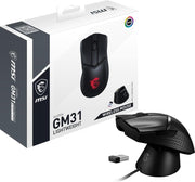 MSI Clutch GM31 Lightweight RGB Rechargeable Ergonomic Optical Wireless Gaming Mouse