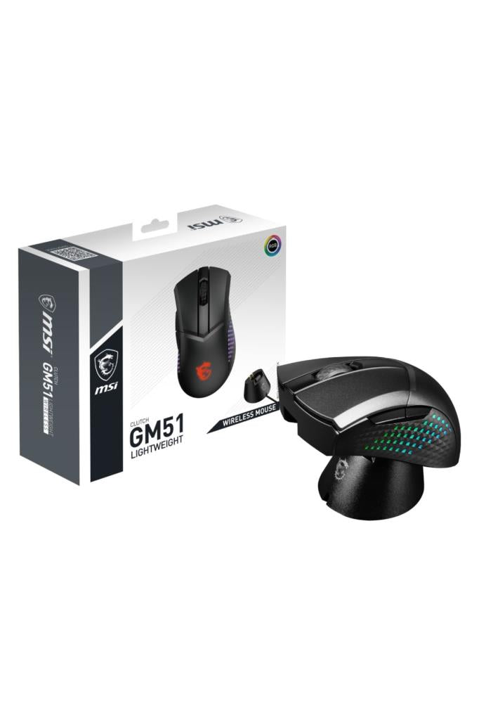 MSI Clutch GM51 Lightweigth RGB Şarjlı Ergonomik Optik Kablosuz Oyuncu Mouse Outlet